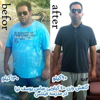 تجربه کاهش چربی و سایز عباس یوسف نیا عزیز از قم تجربه کاهش چربی و سایز عباس یوسف نیا عزیز از قم