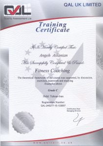 FitnessCoaching مدرک مربی گری رسمی